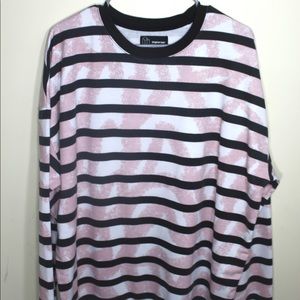 Original Use: Pink Striped Long-Sleeve: Mens Sz L